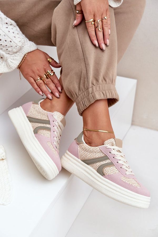FL1 FL1 Women's Sneakers With Braiding On Platform Multicolor Lesida