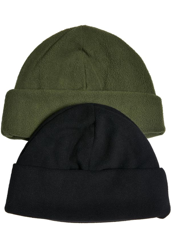 Urban Classics Accessoires Fleece beanie 2-pack tiniolive/black