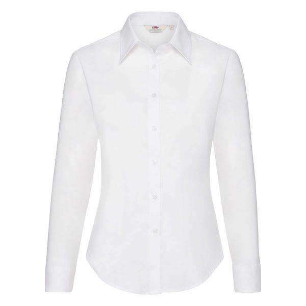 Fruit of the Loom FRUIT OF THE LOOM F15•LADIES LONG SLEEVE OXFORD SHIRT