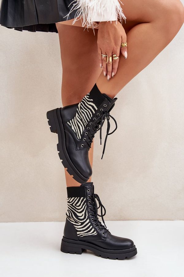 FS1 FS1 Women’s Work Boots With Sock Zebra Black Raviri