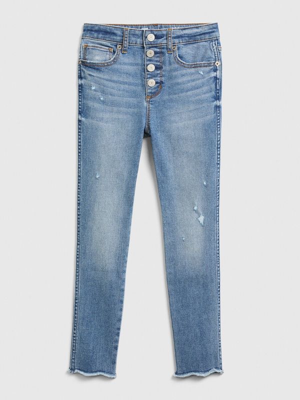 GAP GAP Kids Jeans Jeggings High Rise Distressed Ankle with Max Stretch - Girls
