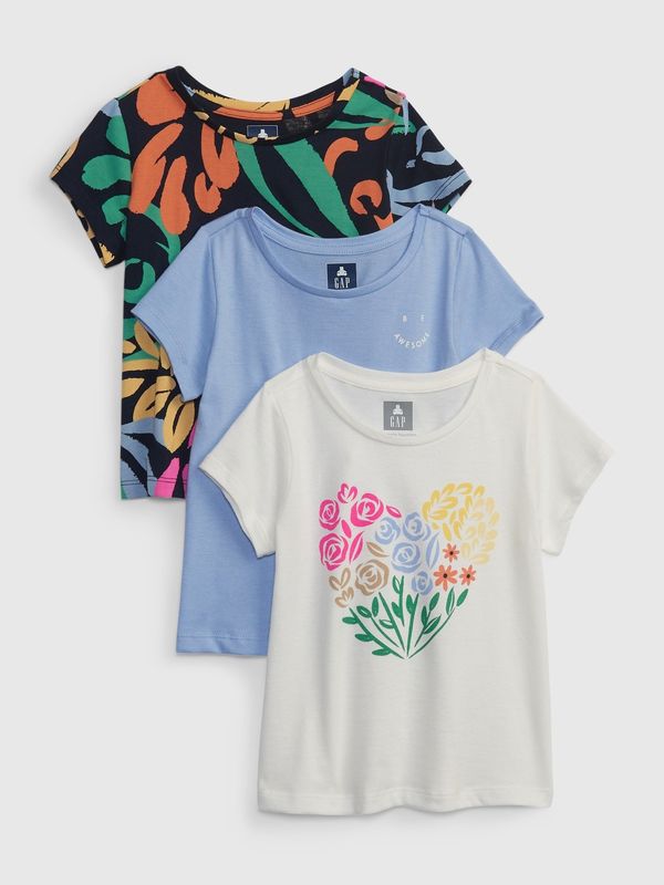 GAP GAP Kids T-shirts organic, 3pcs - Girls