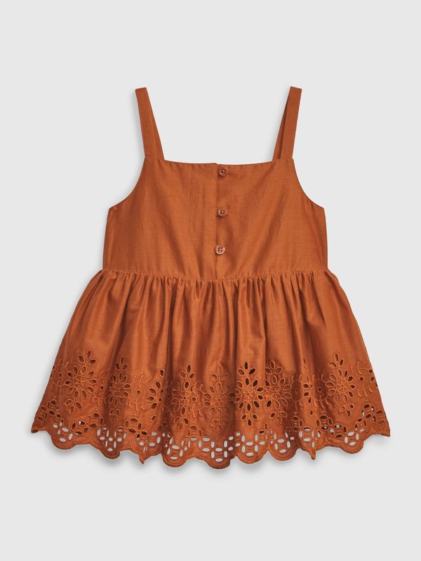 GAP GAP Kids tank top with madeira - Girls