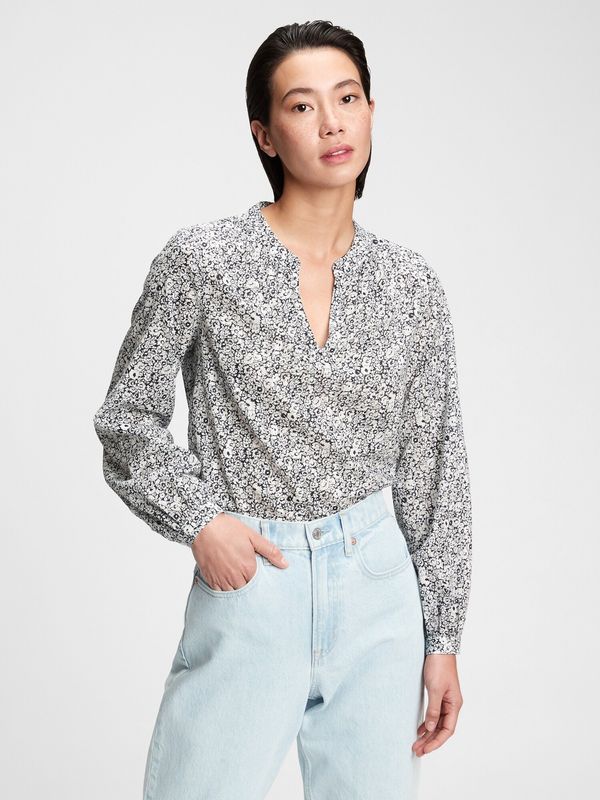GAP GAP Shirt ls shirred pop - Women's