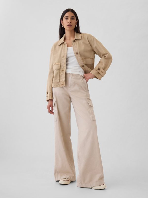 GAP GAP Trousers with pockets Baggy Khaki Cargo - Women's
