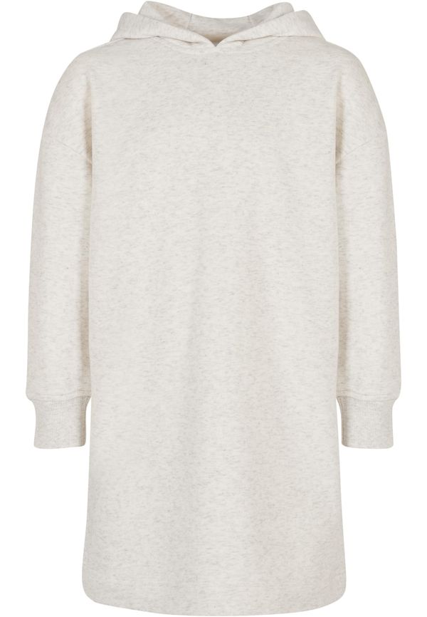 Urban Classics Kids Girls' oversized terry dress with a hood - light gray