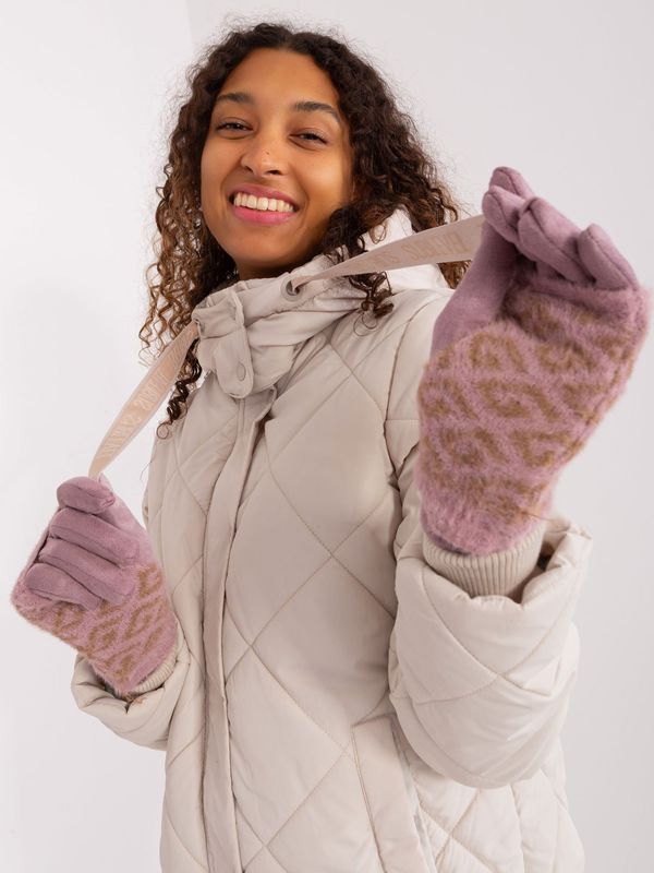 Wool Fashion Italia Gloves-AT-RK-2310.61-dark pink