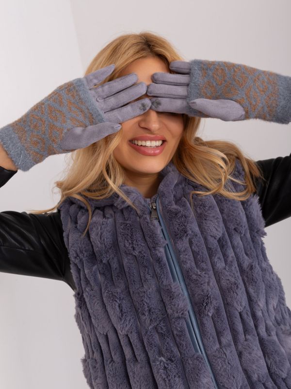 Wool Fashion Italia Gloves-AT-RK-2310.89-gray