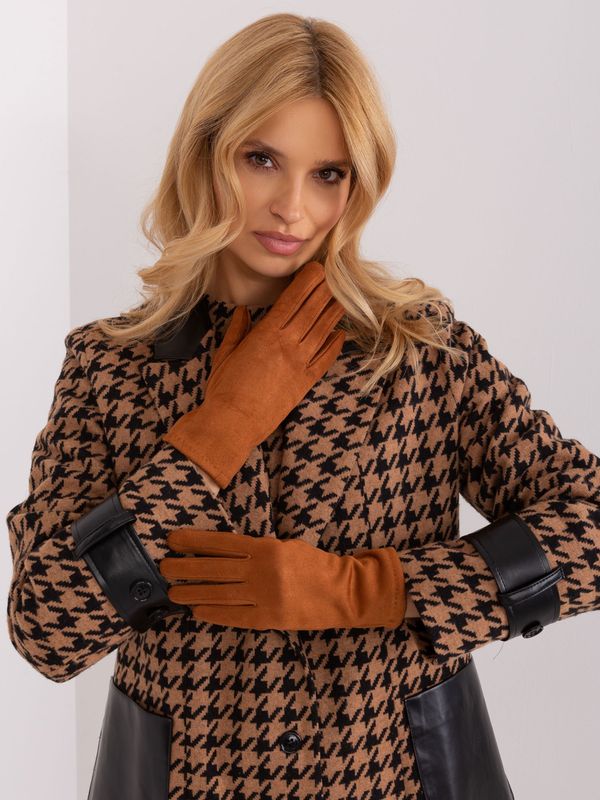 Wool Fashion Italia Gloves-AT-RK-2370.99-light brown