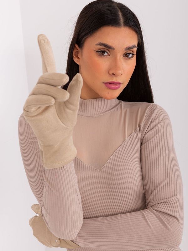 Wool Fashion Italia Gloves-AT-RK-239507.94P-beige