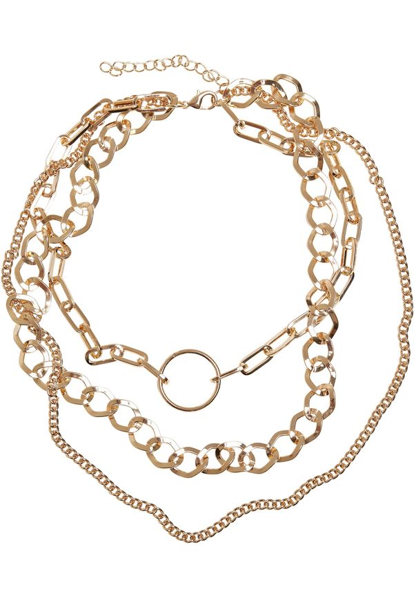 Urban Classics Accessoires Gold Ring Layering Necklace