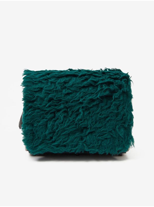 Diesel Green Women's Faux Fur Diesel Crossbody Bag - Women