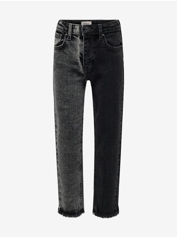 Only Grey-black girly straight fit jeans ONLY Calla - Girls