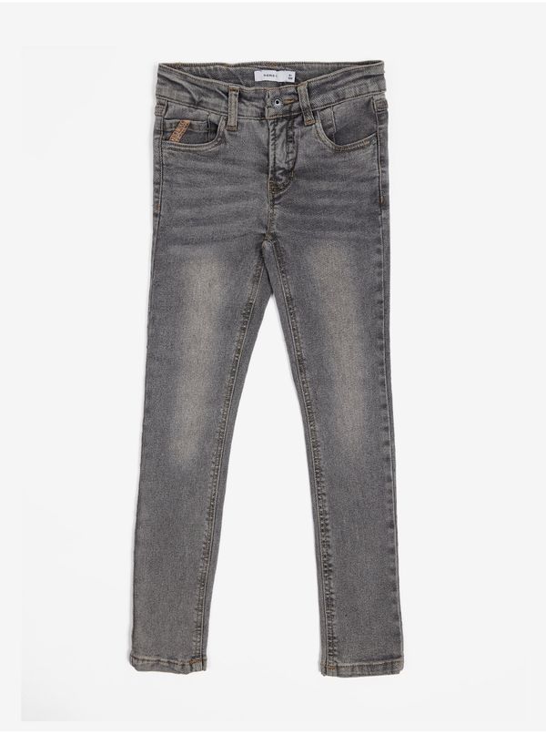 name it Grey girls' skinny fit jeans name it Pete - Girls