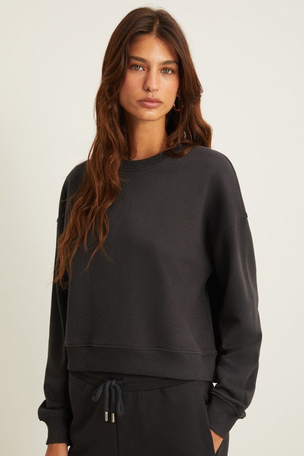 GRIMELANGE GRIMELANGE VESNA Women's Regular Anthracite Sweatshirt
