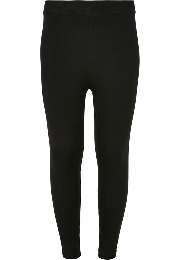 Urban Classics Kids High-waisted jersey leggings for girls - black