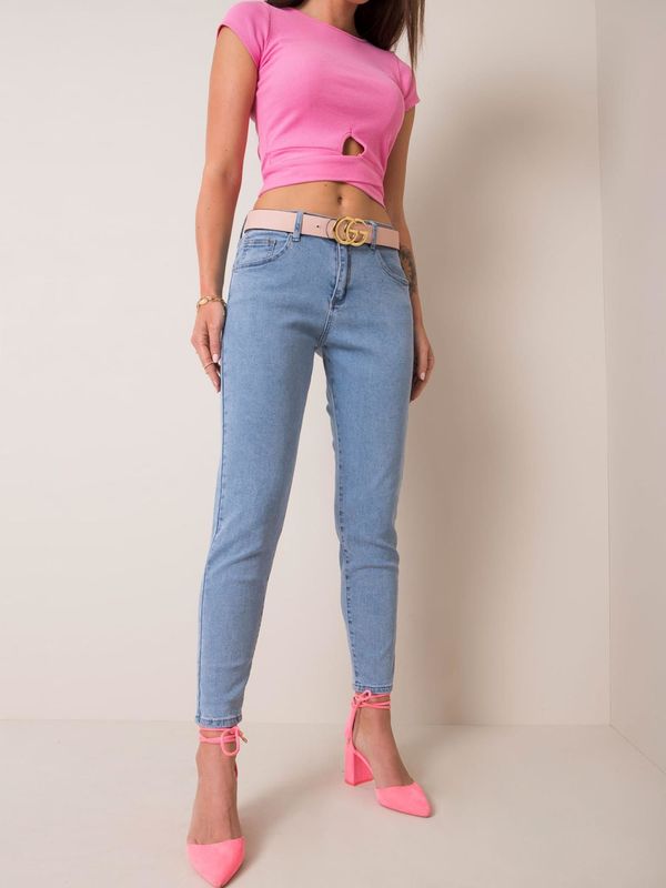 Fashionhunters Isabelline plave traperice