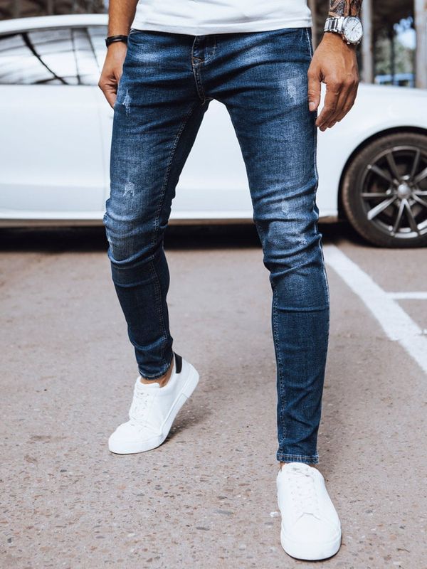 DStreet Jeansy męskie niebieskie Dstreet