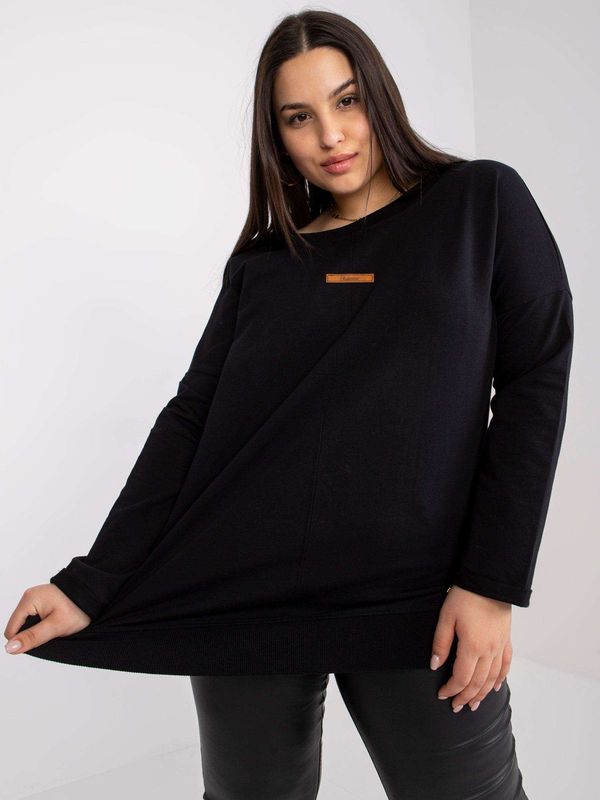 Fashionhunters Jersey blouse black in Honorine cotton