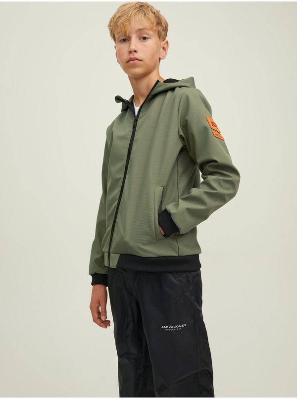 Jack & Jones Khaki Boys Lightweight Jack & Jones Classic Waffle Hooded Jack - Boys