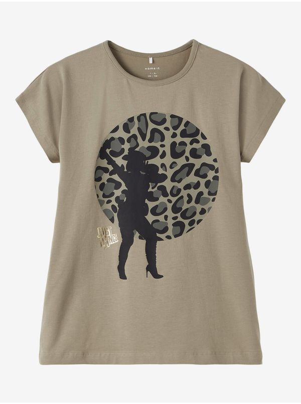 name it Khaki Girly T-shirt name it Just Dance - Girls
