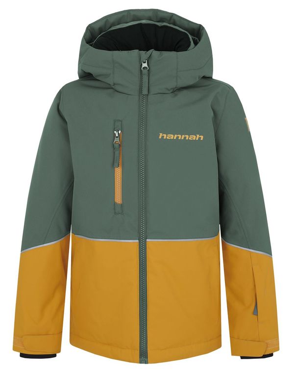 HANNAH Kids ski winter jacket Hannah ANAKIN JR dark forest/golden yellow