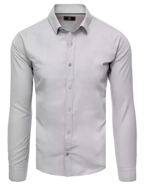 DStreet Koszula męska elegancka jasnoszara Dstreet