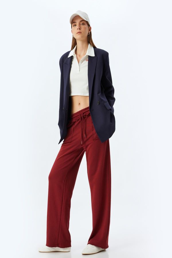 Koton Koton Claret Red Women's Sweatpants
