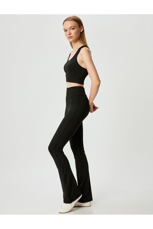 Koton Koton Flare Leg Sports Leggings High Waist Slim Fit