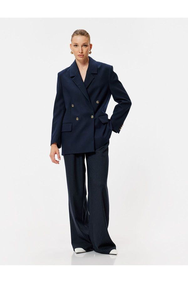 Koton Koton High Waist Fabric Palazzo Pants with Pockets
