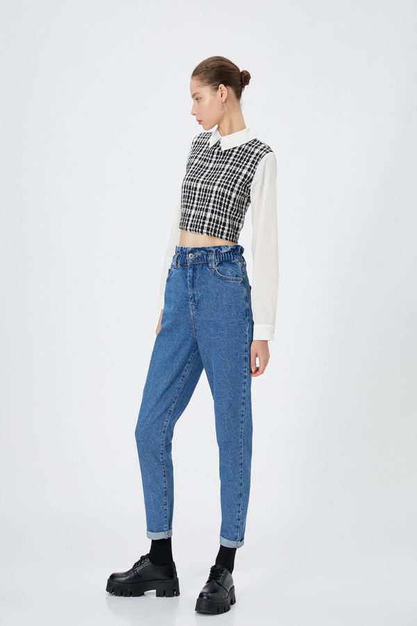 Koton Koton Medium Indigo Ženske traperice