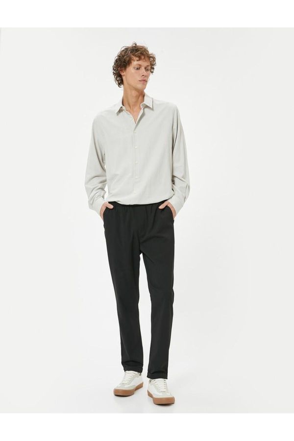 Koton Koton Men's Trousers Black 5wam40001hw