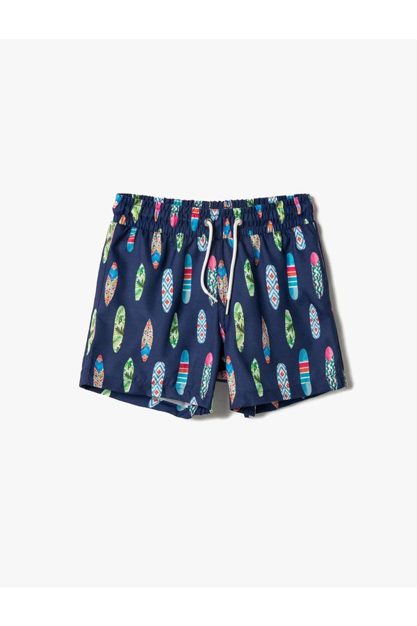 Koton Koton Printed Swimwear Tie Waist