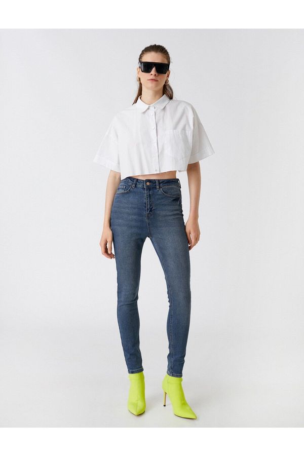 Koton Koton Slim Fit traperice visokog struka - Taylor Jean