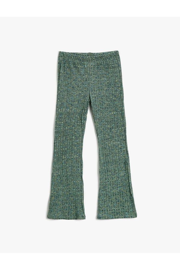 Koton Koton Spanish Leg Leggings Trousers Elastic Waist Soft Texture