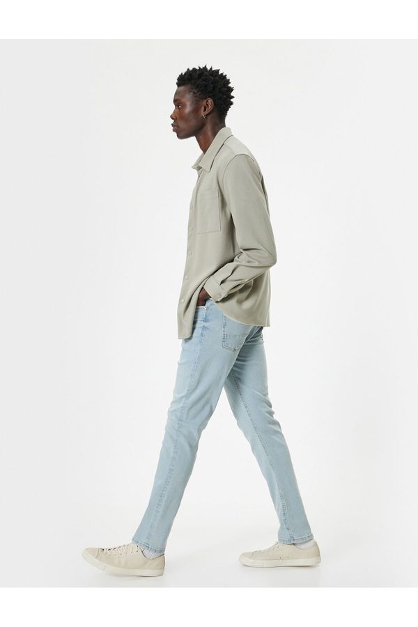 Koton Koton Standard Waist Button Slim Fit Jeans - Brad Jean