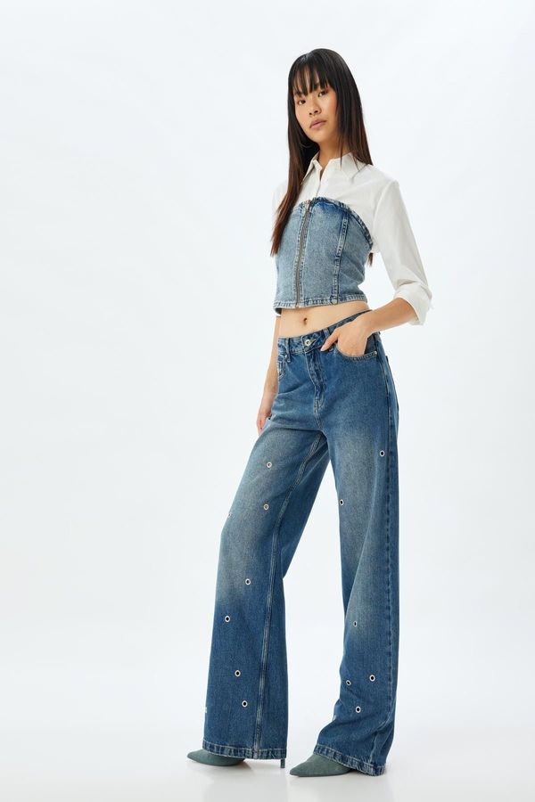 Koton Koton Women's Dark Indigo Jeans