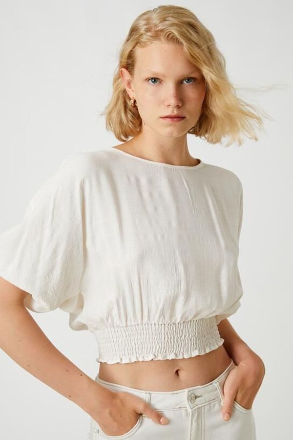 Koton Koton Women's Elastic Waist Blouse 2sak60170cw