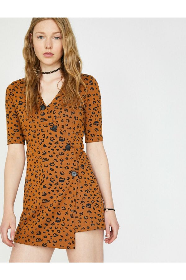 Koton Koton Women's Leopard Patterned Jumpsuit