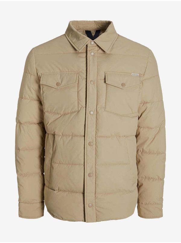 Jack & Jones Krem prošivena košulja, Jack &; Jones Park - Muškarci