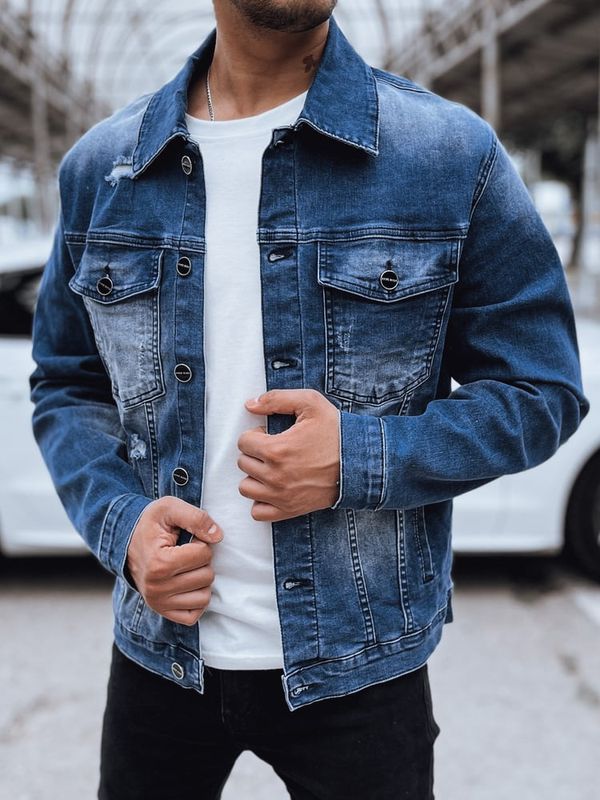 DStreet Kurtka męska jeansowa niebieska Dstreet