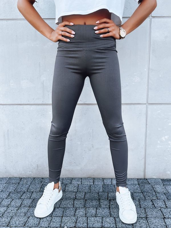 DStreet Legginsy damskie LOOK ME szare Dstreet