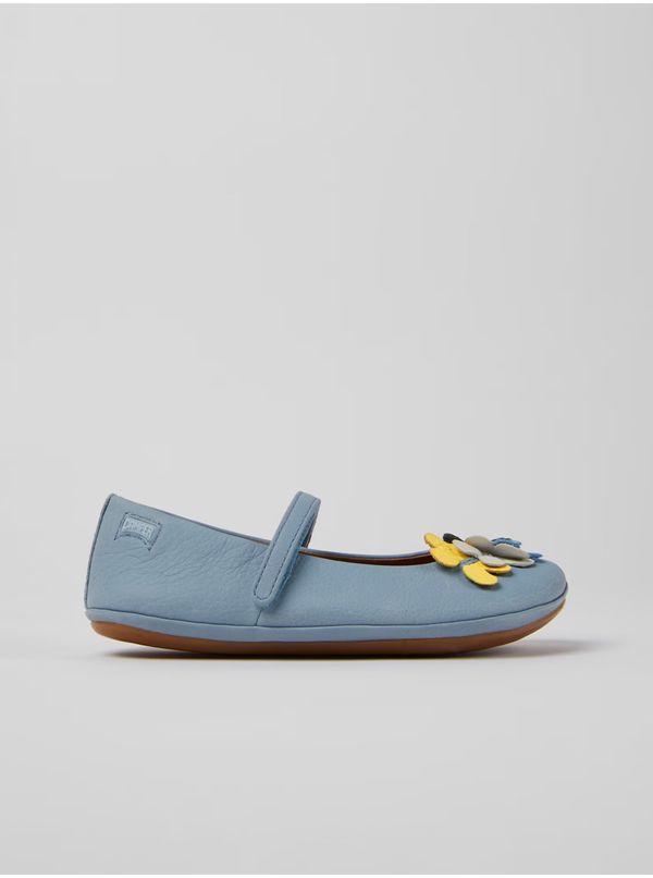 Camper Light blue girly leather ballerinas Camper - Girls
