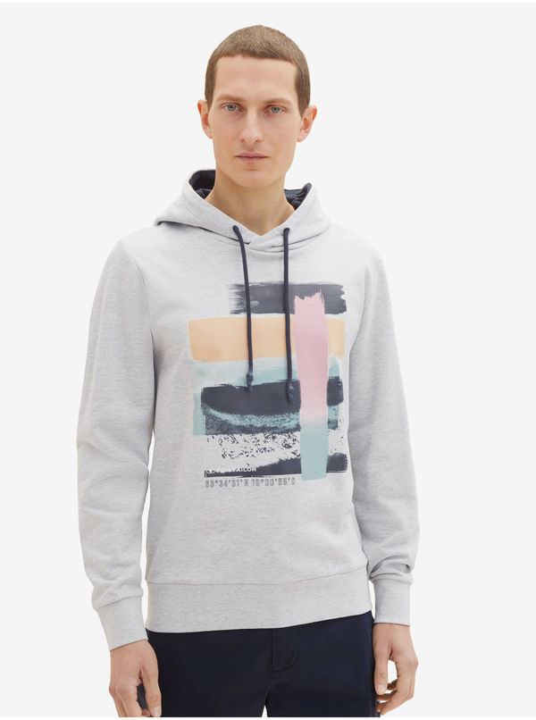 Tom Tailor Light Grey Mens Sweatshirt Sweatshirt Tom Tailor - Men