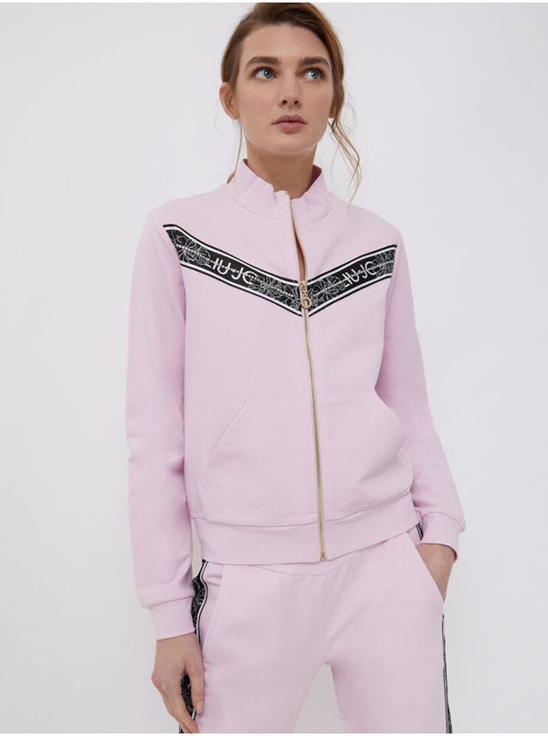 Liu Jo Light Pink Women's Zipper Sweatshirt Liu Jo - Women