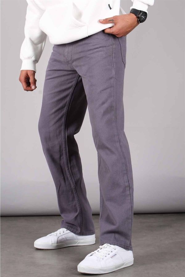 Madmext Madmext Dyed Gray Straight Fit Men's Jeans 6312