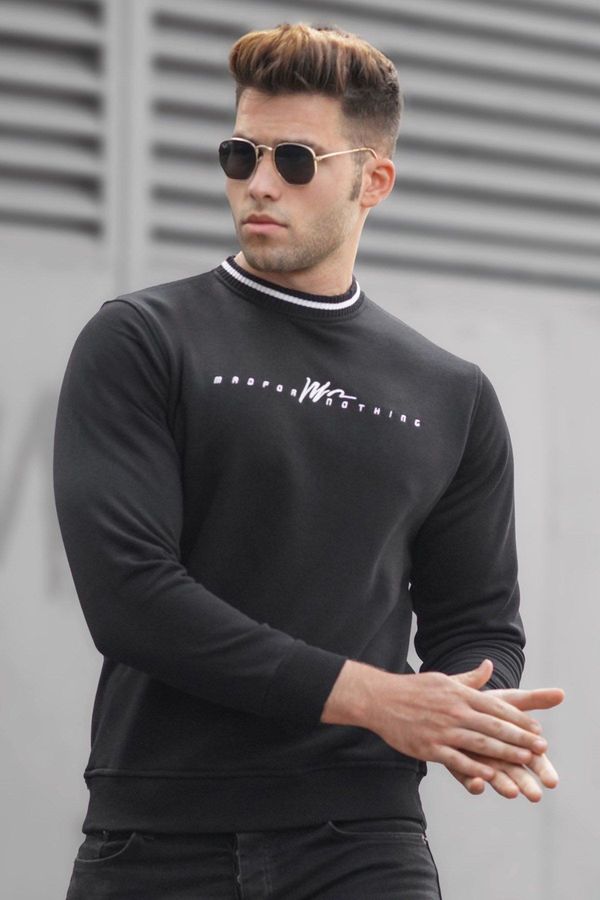 Madmext Madmext Men's Black Knitwear Sweater 5288