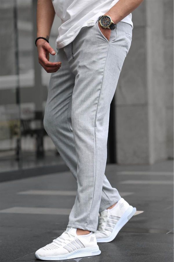 Madmext Madmext Men's Gray Relaxed Trousers 6510