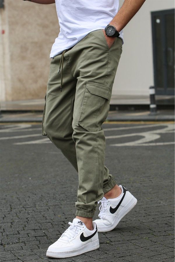 Madmext Madmext Men's Green Cargo Pocket Pants 5447