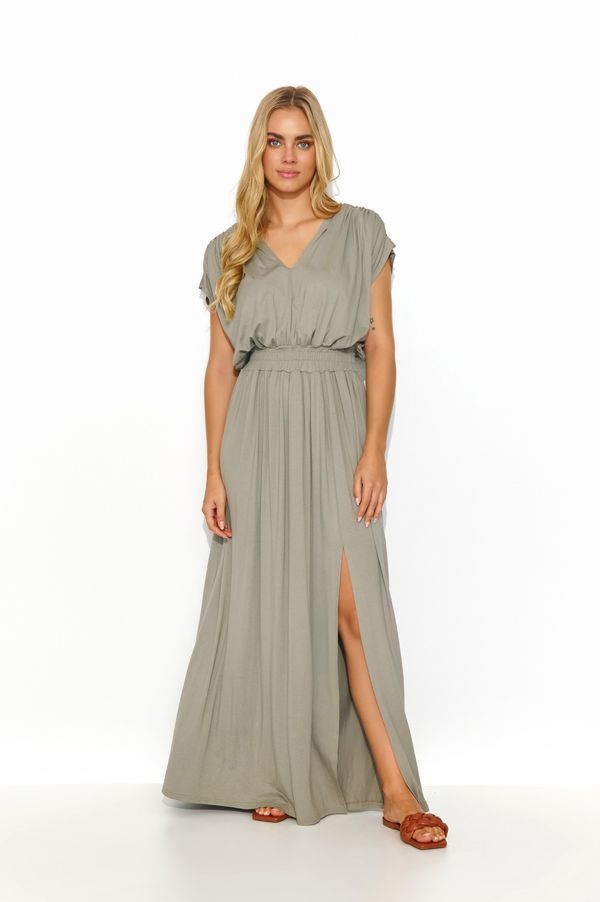 Makadamia Makadamia Woman's Dress M825 Dark